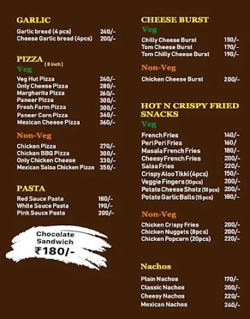 Food Circle menu 