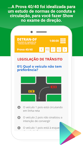 Simulado Detran DF Distrito Federal 1ª CNH 2020