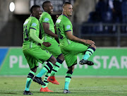 Ryan de Jonghe of Platinum Stars celebrates during the Telkom Knockout match between Maritzburg United and Platinum Stars at Harry Gwala Stadium on October 27, 2017 in Pietermaritzburg.