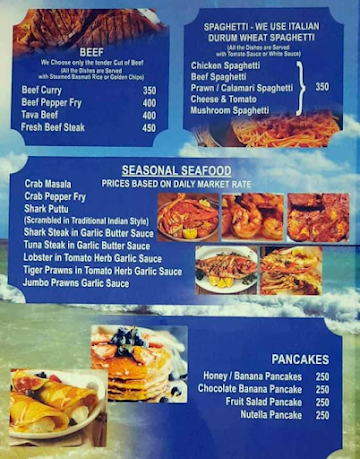 Moonwalkers Restaurant menu 