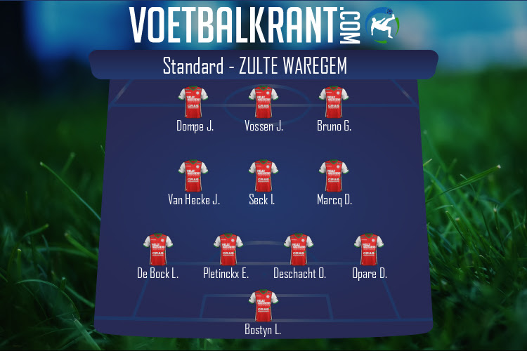 Opstelling Zulte Waregem | Standard - Zulte Waregem (27/09/2020)