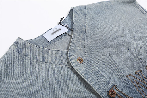 Title 3, Mens Summer Casual Loose Embroidered Letter Sl...