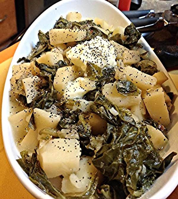 COLLARD GREENS & POTATOES_image