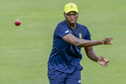  Lungi Ngidi of the Proteas during the South African national men's cricket team training session and press conference at SuperSport Park on January 11, 2018 in Pretoria, South Africa. 