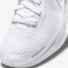 zoom x invincible run flyknit white / pure platinum / metallic silver