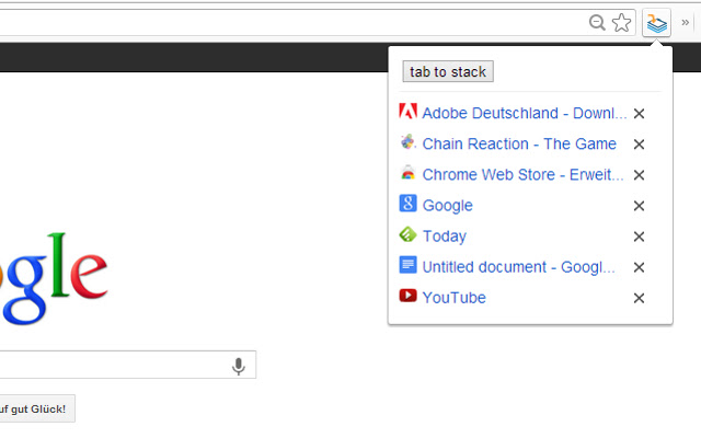 TabStack chrome extension