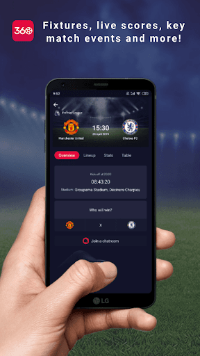 Screenshot Fan360 - football live score