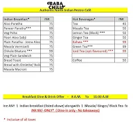 Baba Chill menu 3