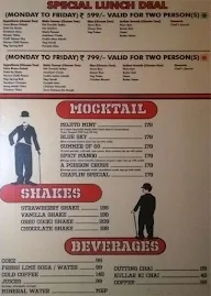 Chaplin Restaurant menu 4