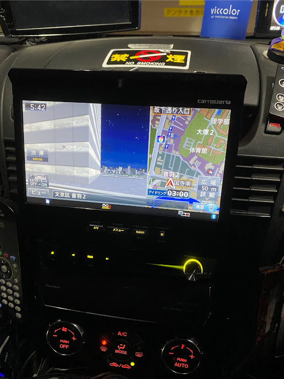 RX-8の順調に教習所通い続いています。・連続で夜間の実技、頑張ります。・自分の立体駐車場隣から、教習所の送迎バス出ています。・VRスカウターサイバーナビ・カロッツェリアサイバーナビに関するカスタム事例の投稿画像2枚目