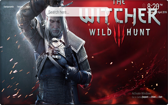 Witcher 3 వాల్పేపర్ HD న్యూ టాబ్