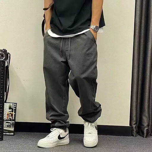 Title 4, Mens Overalls Spring and Autumn Black Casual H...