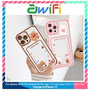 Ốp Lưng Iphone Trong Lỗ Viền Camera Funny Bear 6/6Plus/6Splus/7/7Plus/8/8Plus/Xs/11/12/13/Pro/Max/Plus/Promax - Awifi X2 - 2