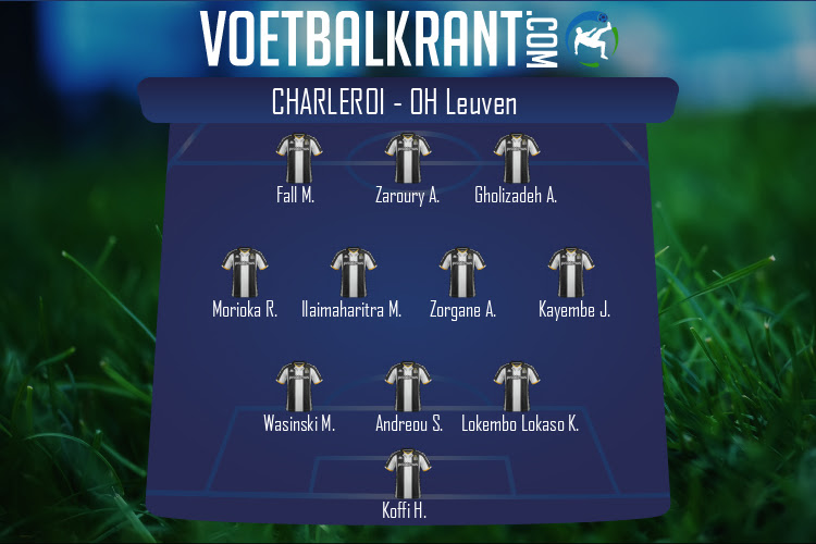 Opstelling Charleroi | Charleroi - OH Leuven (27/12/2021)