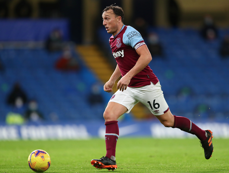 Former West Ham United's Mark Noble in action