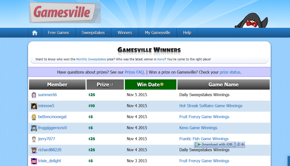 Gamesville earn money