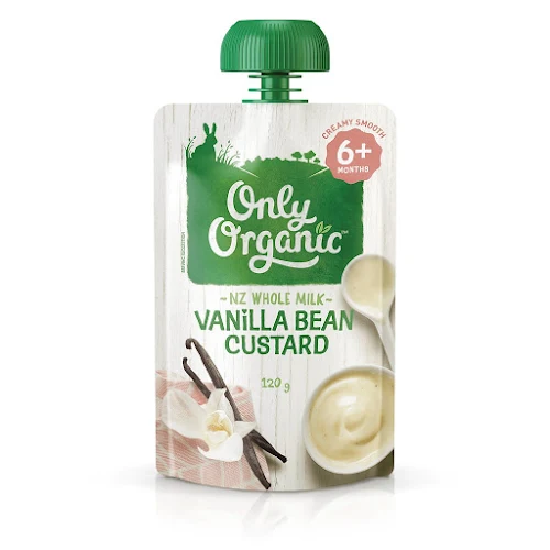 Váng sữa vị vani Only Organic Vanilla Custard 120g (6m)