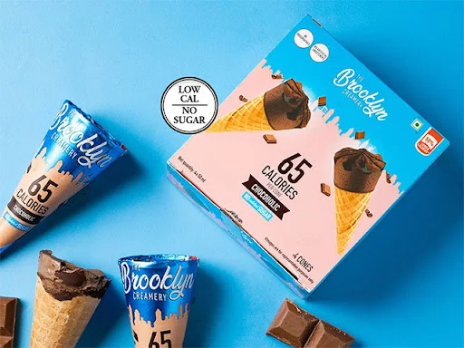 Chocoholic Cones - Pack of 4 (Low Cal, No Added Sugar)