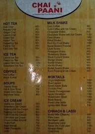 Chai Paani menu 5