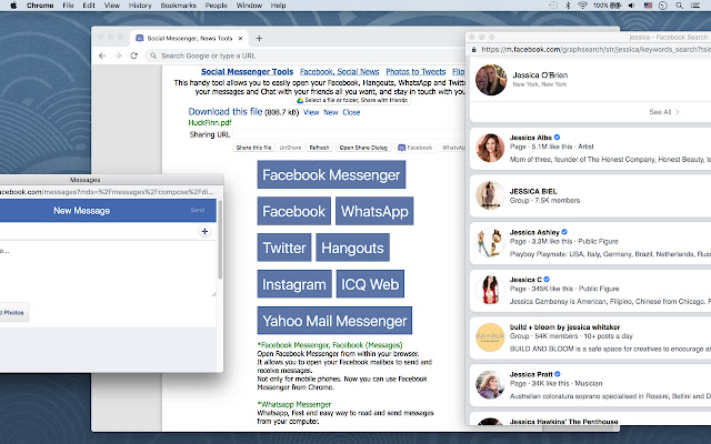 Social Messenger, Social News chrome extension