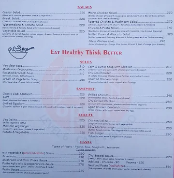 Open Window Cafe Bistro menu 