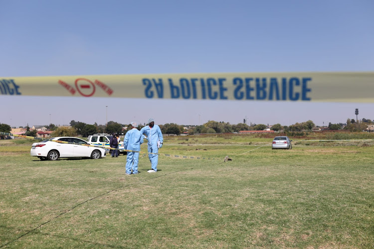 The park at Rockville, Soweto, where the mutilated body of a five-year-old boy was found.