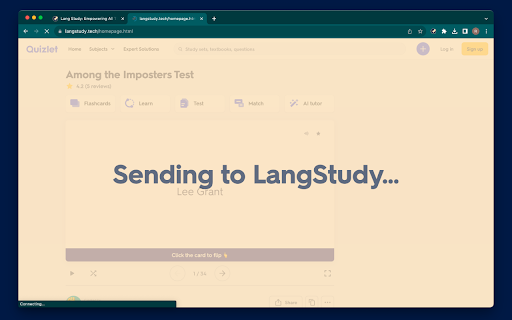 Quizlet to LangStudy