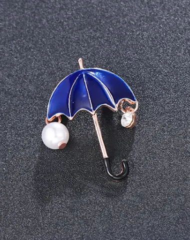 Broche guarda-chuva retrô mini de a - 3