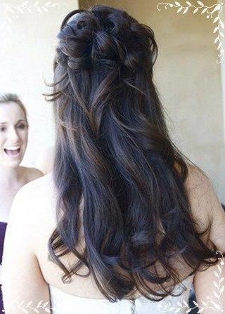 女性のための結婚式のヘアスタイル