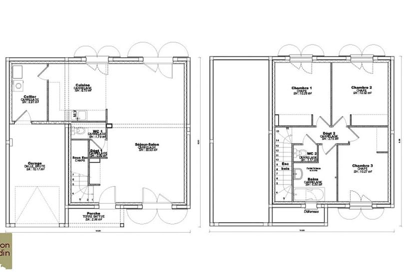  Vente Terrain + Maison - Terrain : 1 031m² - Maison : 92m² à Yssingeaux (43200) 