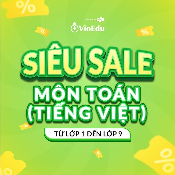 Toàn Quốc - [Evoucher] Siêu Sale Khóa Học Toán (Tiếng Việt) Vioedu