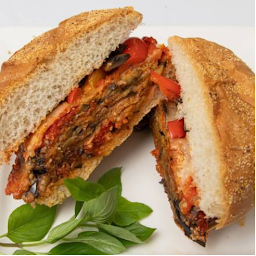 Eggplant Parmigiana Sandwich