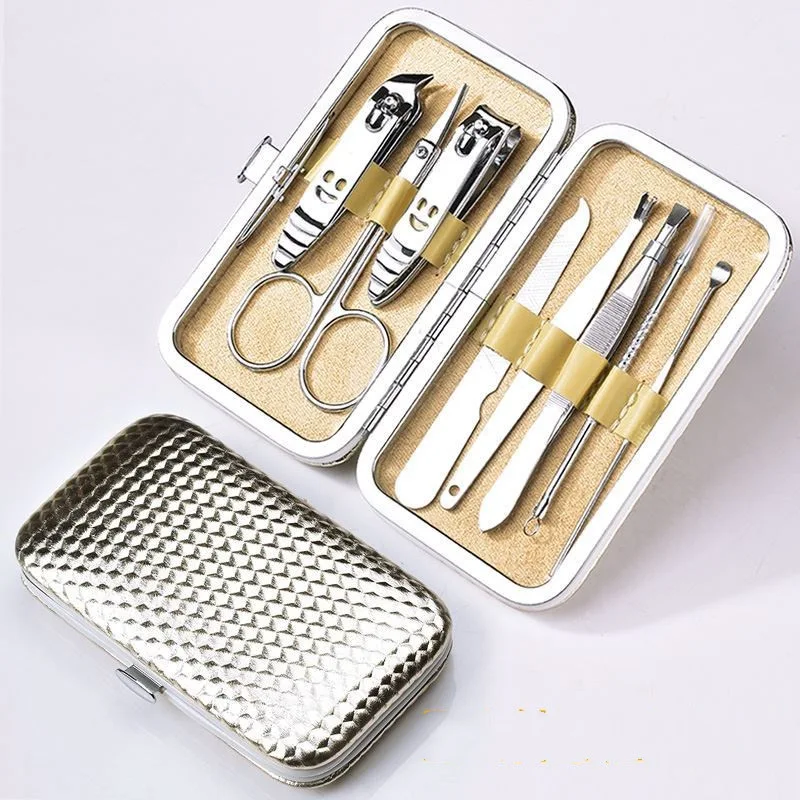 Kit de 12 cortadores de unha de aço inoxidável, manicure e pedicure completas, ferramentas profissionais para unhas saudáveis e bem cuidadas.