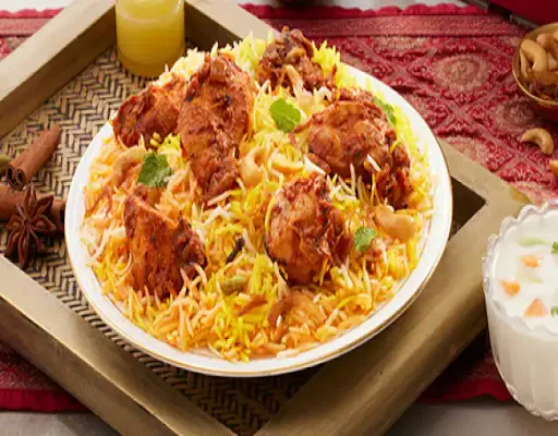 Murgh Tandoori Chicken Biryani {Bone}