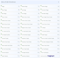 Cafe Chocolicious menu 2
