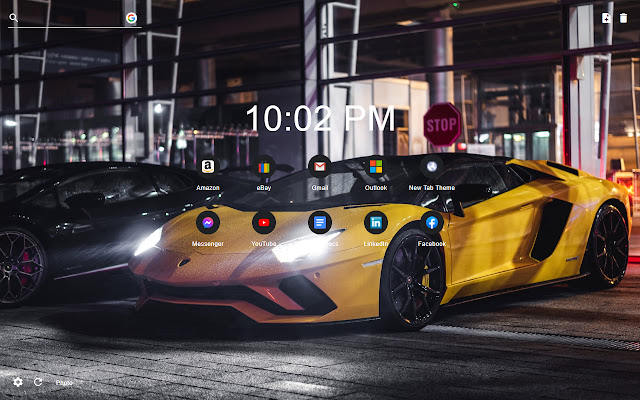 Supercar New Tab Wallpaper Theme