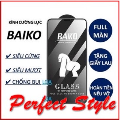 Kính Cường Lực Baiko Full Màn Vsmart Live 4 Joy 2 3 4 Star 3 4 5 Active 3 Aris Pro