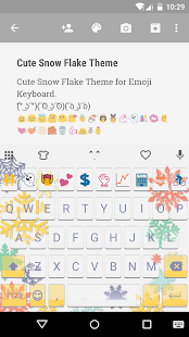 Cute Snow Flake Emoji Keyboard - náhled