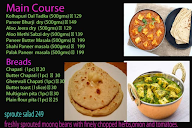 Thali Meals Paratha menu 6