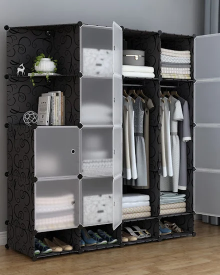 Organizer Storage Wardrobe Partitions Portable Bedroom Pl... - 2