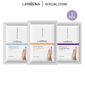 Mặt Nạ Dưỡng Da Tay Dạng Lột Lanbena Làm Trắng Dưỡng Ẩm Chống Nếp Nhăn Cao Cấp 3Pcs