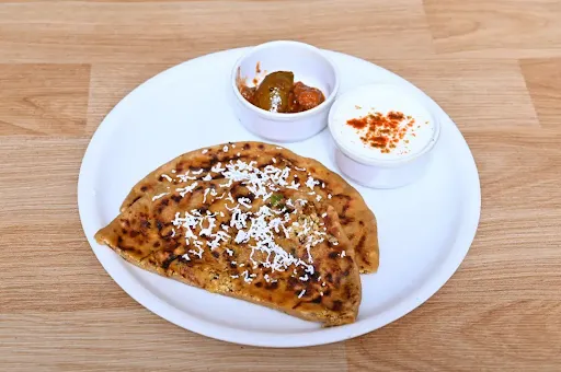 Paneer Paratha (2 Pcs) + Dahi + Achar