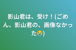 影山君は、受け！(ごめん、影山君の、画像なかった😭)