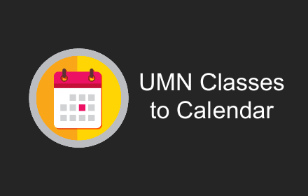 UMN Classes to Calendar Preview image 0