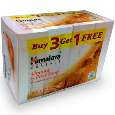 Himalaya Almond & Rose Soap 125G - 4*125 gm