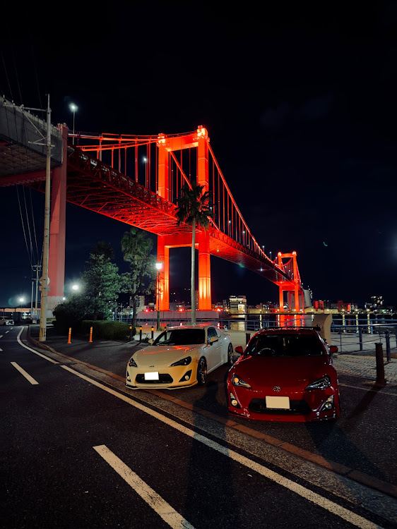 86の86・86BRZ・橋と愛車・コラボありがとうございました・コラボお誘いお待ちしておりますに関するカスタム事例の投稿画像1枚目