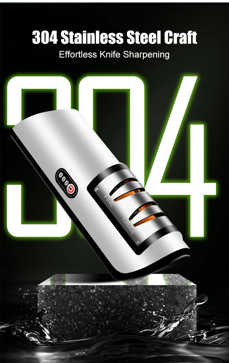 Title 7, Affûteur de couteaux électrique USB rechargeabl...