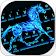 Clavier à cheval flamboyant icon