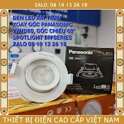 [Chính Hãng] Đèn Âm Trần Xoay Góc Panasonic 7W/D80 Spotlight Dn Series Góc Chiếu 60 Độ, Chỉnh Góc Chiếu Điểm.