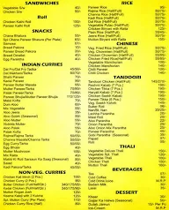 Singh Dhaba menu 1